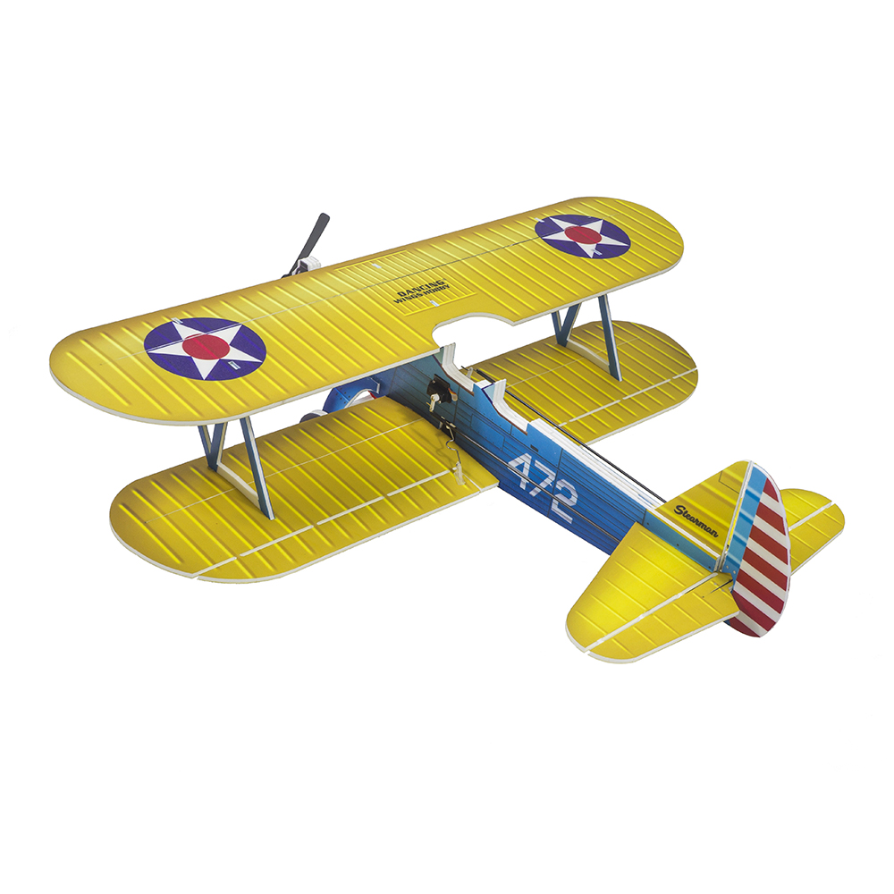 Dancing-Wings-Hobby-E25-Stearman-PT-17-Kaydet-450mm-Spannweite-PP-Material-RC-Flugzeug-Doppeldecker--1982213-3